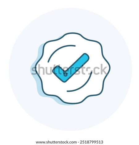Checkmark Seal. Approved Icon. Verified. Success Badge. Approved Badge. High-Quality Approval Seal. Verified Success. Approved Quality. Certified Success.Premium Quality.
