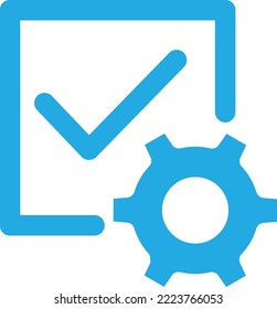 checkmark setting Vector Icon which is suitable for commercial work and easily modify or edit it
