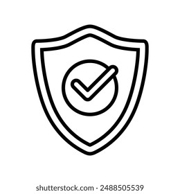 Checkmark Shield Icon - Security Protection, Guarantee, Trustworthy, Verified, Approved, Safety, Reliable, Quality, Certified