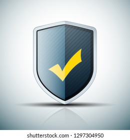 Checkmark Shield sign шддгыекфешщт