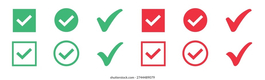 Checkmark symbol for approval, success, rate and goal, tick mark symbol