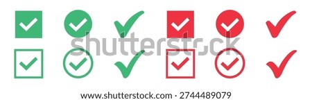 Checkmark symbol for approval, success, rate and goal, tick mark symbol