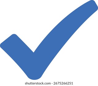 “Blue Checkmark Symbolizing Task Completion”