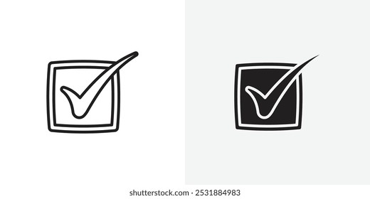 Checkmark vecor icon set. Stock vector illustrator. EPS 10
