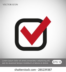 Checkmark vector icon