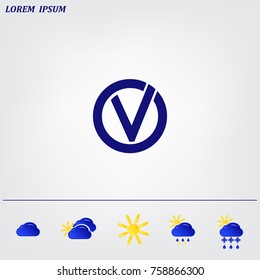 checkmark, vector icon