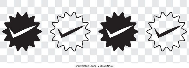 checkmark vector, checkmark icon set, approved symbol, checked checkbox mark, checkmark set