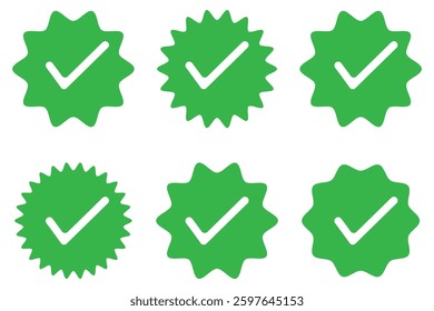 checkmark vector, checkmark icon set, approved symbol, checked checkbox mark, checkmark set, editable line.
 design eps 10