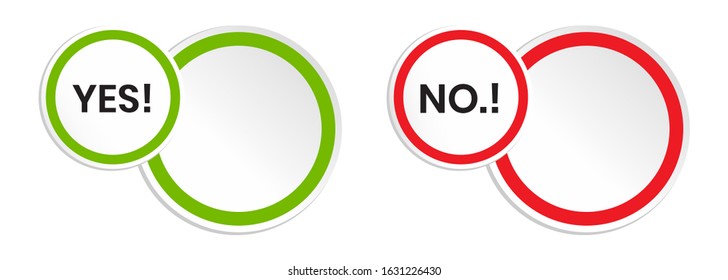 Checkmark Yes and No- vector