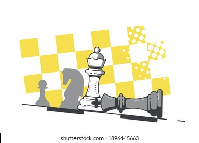 Chess checkmate vector image 11127859 Vector Art at Vecteezy