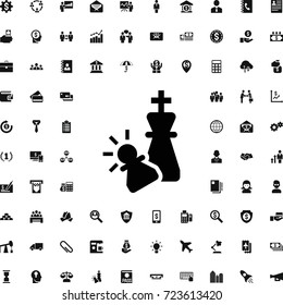 Checkmate icon. set of filled business icons. can be used for web and mobile.