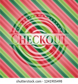 Checkout christmas badge background.