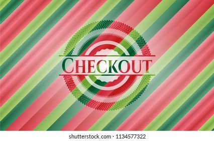 Checkout christmas emblem.