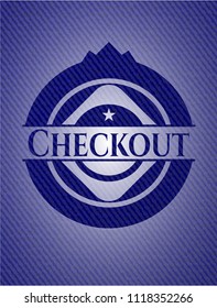 Checkout denim background