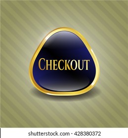 Checkout gold shiny emblem