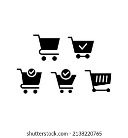 Checkout Icon Set Vector Symbol Design Illustration