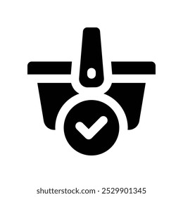 checkout icon. vector glyph icon for your website, mobile, presentation, and logo design.