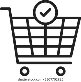 Checkout icon vector image. Suitable for mobile application web application and print media.