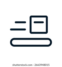 Ícone de saída, Sinal de logotipo de vetor, Ilustração, forma, design, ícone UX UI, eps editáveis