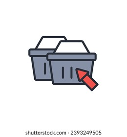 checkout icon. vector.Editable stroke.linear style sign for use web design,logo.Symbol illustration.