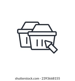 checkout icon. vector.Editable stroke.linear style sign for use web design,logo.Symbol illustration.