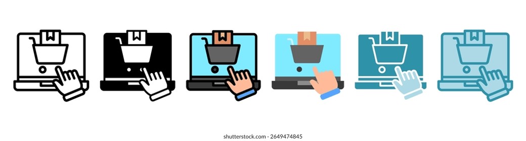 Checkout multi style, mini illustration icon set. Vector for modern concept, print, UI, UX kit, web and app development. Related to product offering, marketing, business.