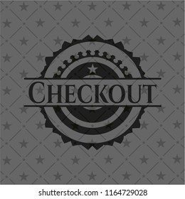 Checkout realistic dark emblem