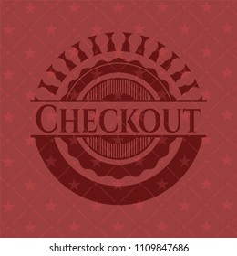 Checkout retro red emblem