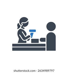 Checkout Service Exchange Icon Isolated On White Background