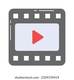 Checkout this colorful icon of video reel, multimedia concept vector