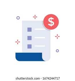 Ilustración del vector de extracción. Icono de Compras y comercio electrónico Flat. 