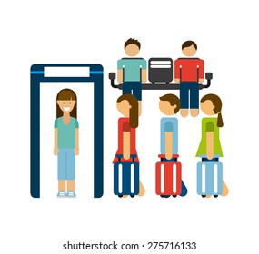 checkpoint airport design, vector illustration eps10 graphic 