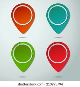 checkpoint icon website set of design element.