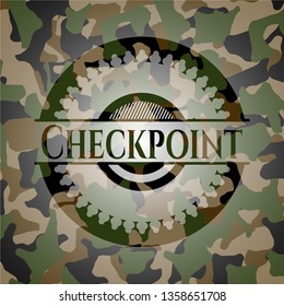 Checkpoint on camouflaged texture