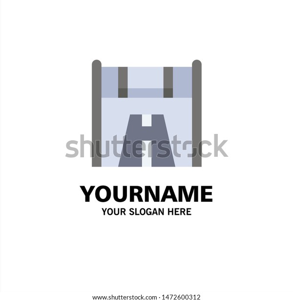 Checkpoint, Start, Race, Road Business Logo\
Template. Flat\
Color