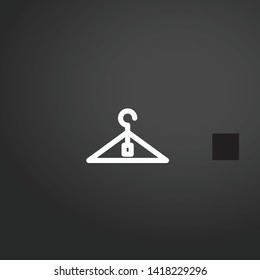 Checkroom vector icon. Checkroom concept stroke symbol design. Thin graphic elements vector illustration, outline pattern for your web site design, logo, UI. EPS 10.