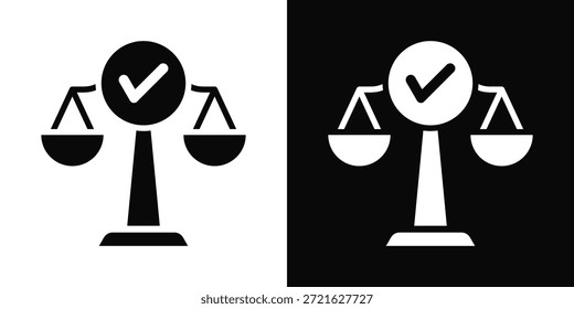 Icono de Cheques Estilo de Fondo Blanco y Negro
