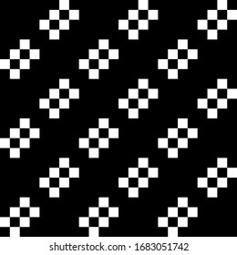 Checks pattern. Forms background. Ethnic motif. Seamless ornament. Tiles wallpaper. Squares illustration. Shapes ornate. Digital paper, textile print, web design, abstract image. Vector artwork.