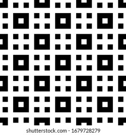 Comprueba el patrón. Ilustración cuadrada. Papel tapiz de azulejos. Un adorno sin inmueble. Motivo étnico. Formas ornamentadas. Fondo de formularios. Papel digital, impresión textil, diseño web, imagen abstracta. Obra vectorial.