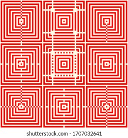 Checks, squares, lines, strokes, curves patterns collection. Geometrical ethnic ornaments set. Tribal backgrounds kit. Patchwork seamless print. Folk motif. Abstract images bundle. Vector artworks.