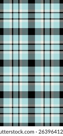 Checks vector check texture, factory tartan pattern plaid. Hounds tooth fabric seamless textile background in light and black colors palette.