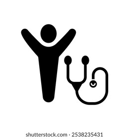 Symbol für Checkup Concept Line. Einfache Elementgrafik. Checkup Konzept Skizze Symboldesign.