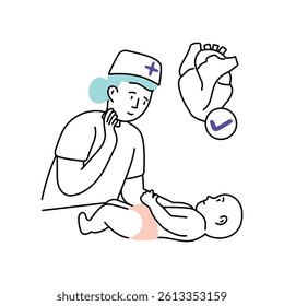Checkup Concept  Vector Style Illustration