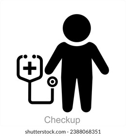 Checkup and doctor icon concept