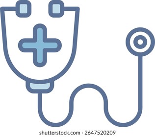 Checkup Filled Blue Tone Icon