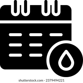 vector de ilustración de icono de glifo de verificación