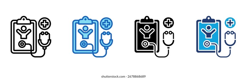 Ícone de verificação Ilustração de vetor de vários estilos
