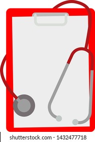 Checkup list isolated on white background