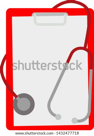 Checkup list isolated on white background