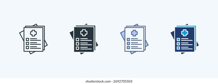Checkup Multiple Style Icon Collection